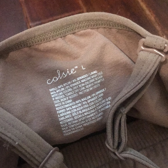 Colsie brown sports bra - Picture 3 of 3